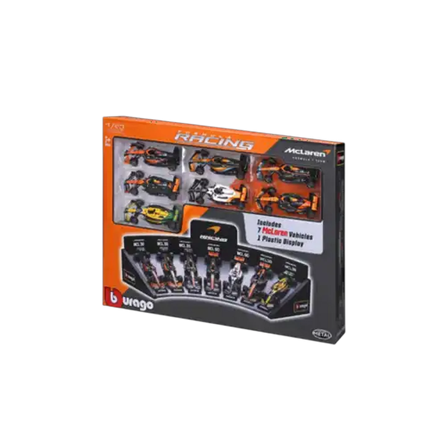Image of Bburago F1 McLaren Display 1:43 Scale 7-Pack