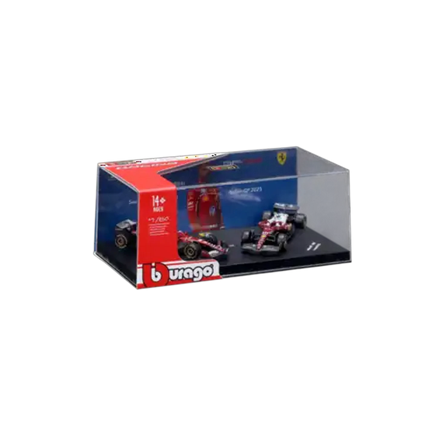 Image of Bburago F1 Ferrari Hard Case 1:64 Scale 2-Pack (Lewis Hamilton)