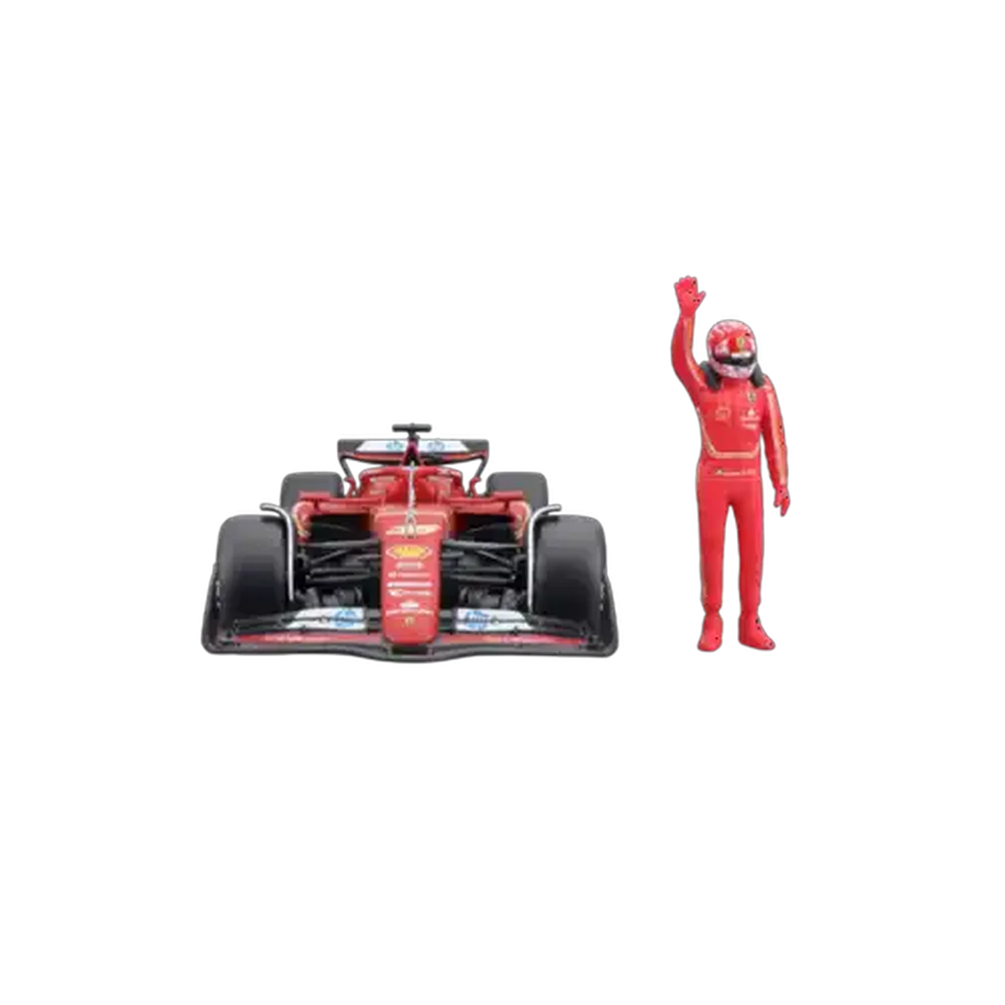 Image of Bburago F1 #16 Ferrari Racing SF-24 2024 With Driver Figurine 1:24 Scale (Charles Leclerc)