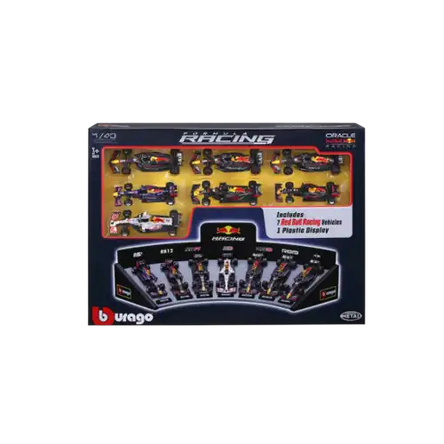 Image of Bburago F1 Red Bull Display 1:43 Scale 7-Pack