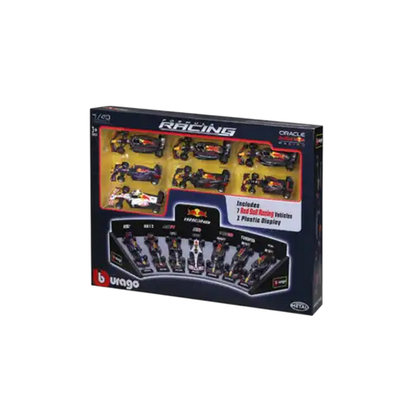 Image of Bburago F1 Red Bull Display 1:43 Scale 7-Pack