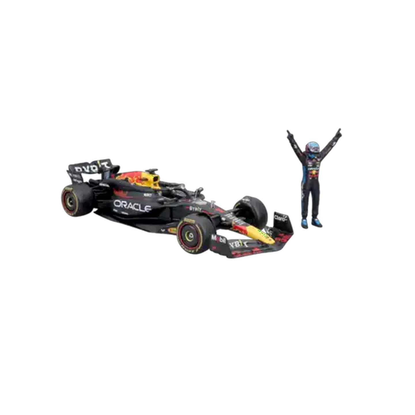 Image of Bburago #1 Oracle Red Bull RB20 2024 With Driver Figurine 1:24 Scale (Max Verstappen)