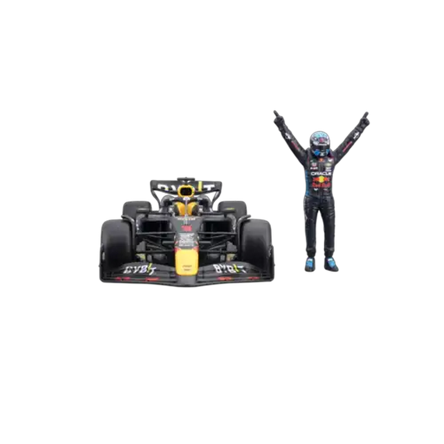 Image of Bburago #1 Oracle Red Bull RB20 2024 With Driver Figurine 1:24 Scale (Max Verstappen)
