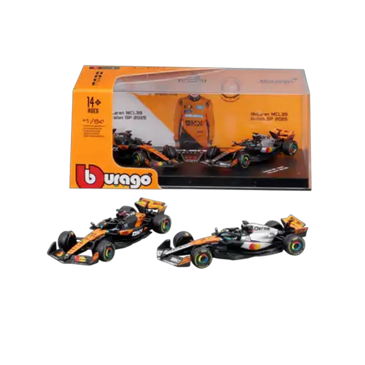 Image of Bburago F1 McLaren Hard Case 1:64 Scale 2-Pack (Oscar Piastri)