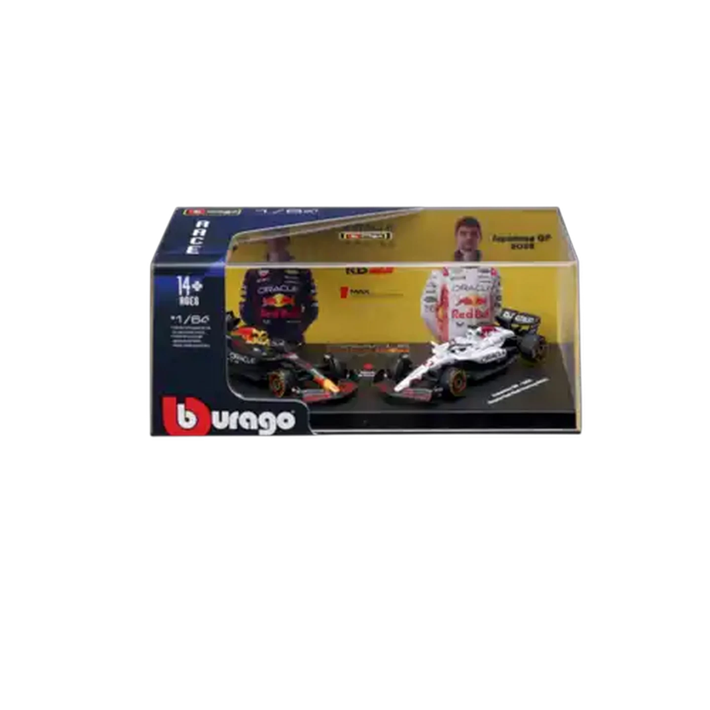 Image of Bburago F1 #1 Red Bull Hard Case 1:64 Scale 2-Pack (Max Verstappen)