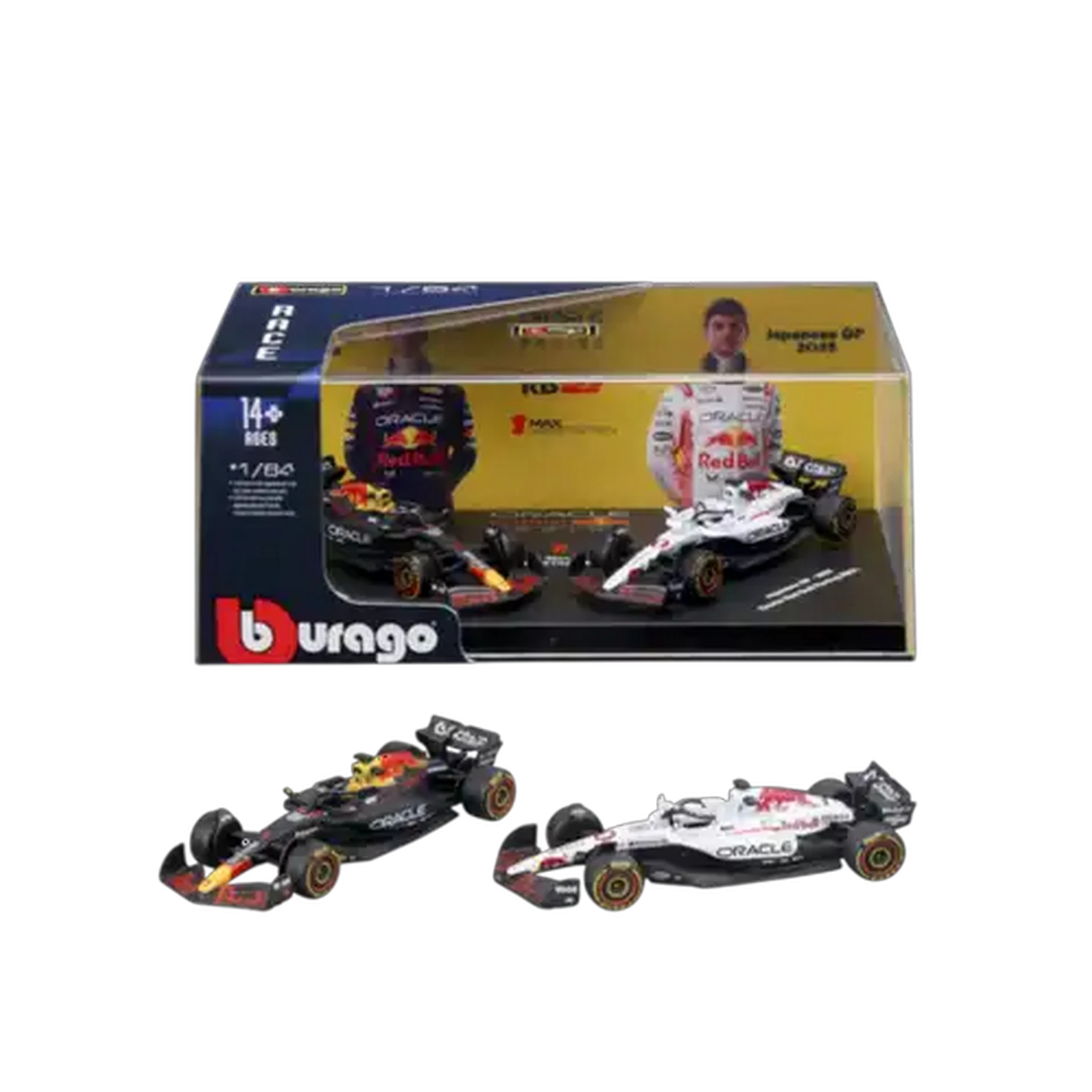 Image of Bburago F1 #1 Red Bull Hard Case 1:64 Scale 2-Pack (Max Verstappen)
