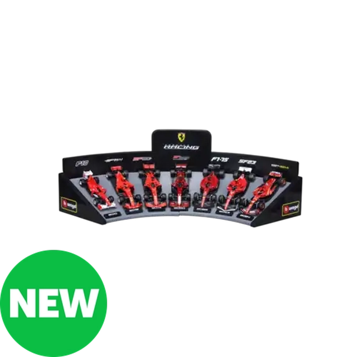 Image of Bburago F1 Ferrari Display 1:43 Scale 7-Pack