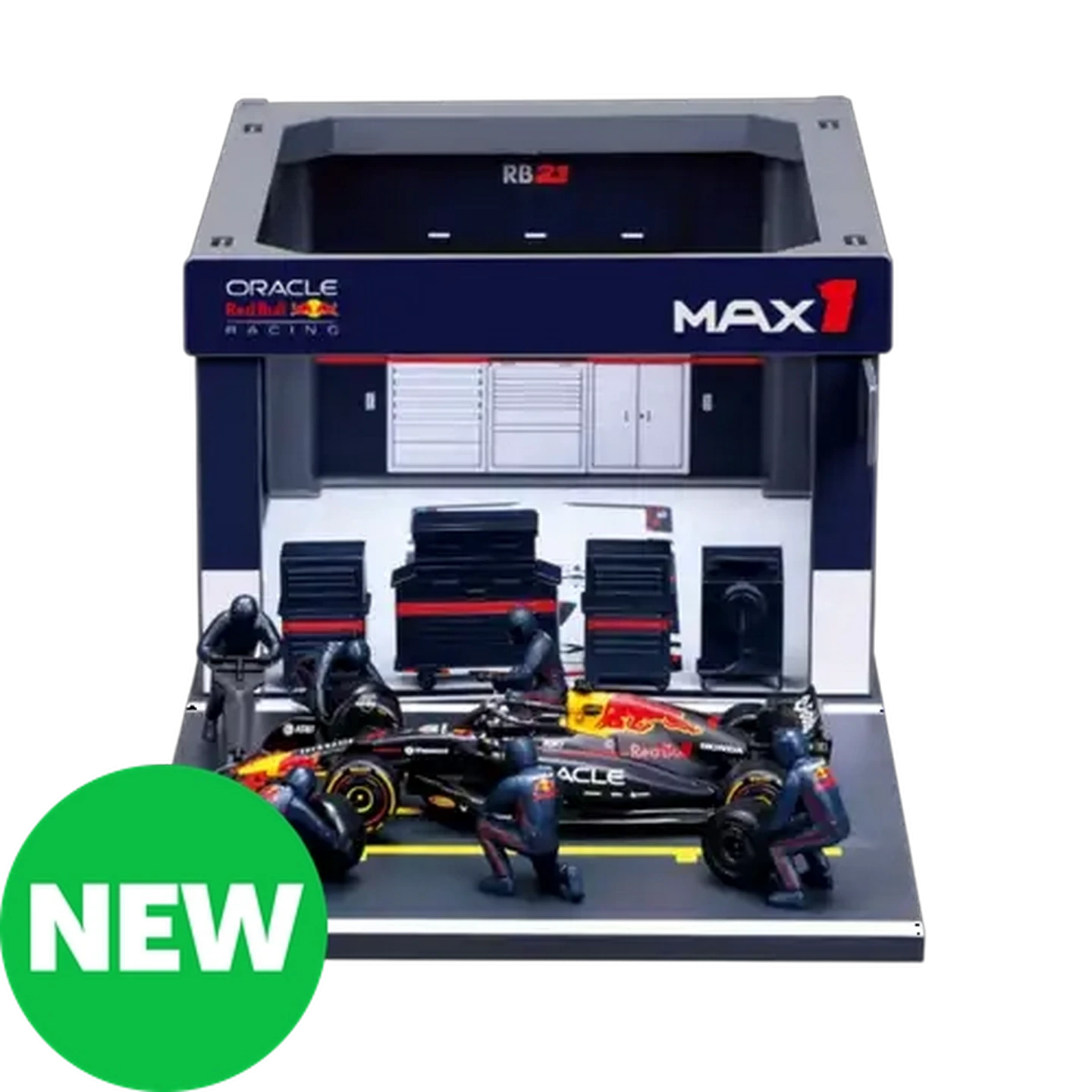 Image of Bburago F1 Pit Pass #1 Oracle Red Bull Racing RB21 1:43 Scale (Max Verstappen)