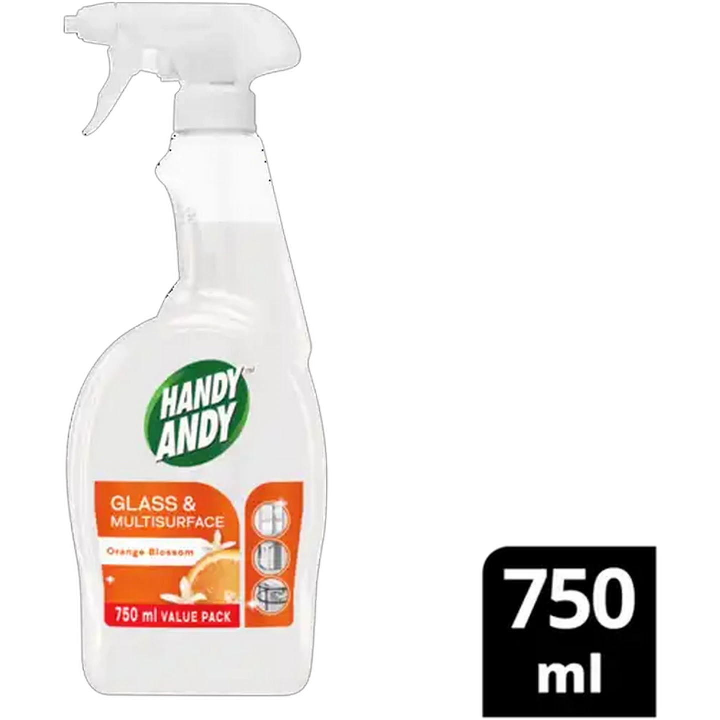 Image of Handy Andy Orange Blossom Glass & Multisurface Cleaner 750ml 
