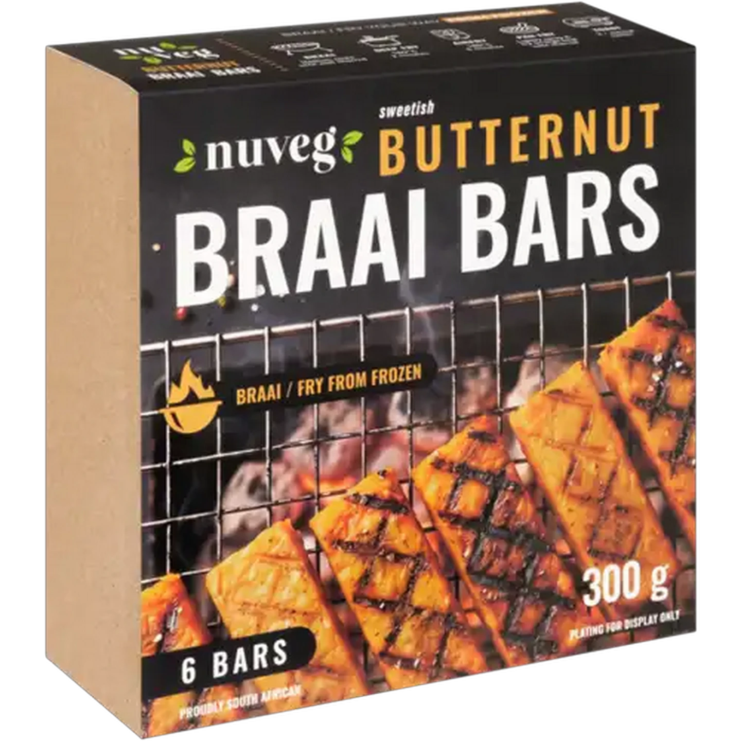 Image of Nuveg Frozen Butternut Braai Bars 6 x 50g 