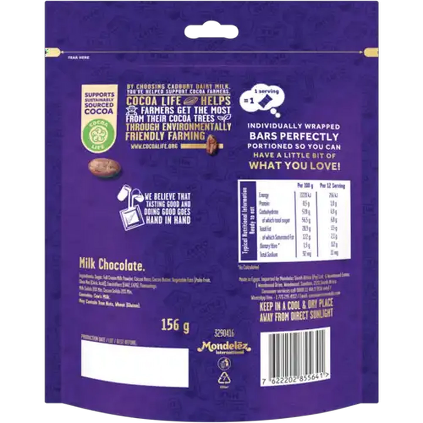 Image of Cadbury Dairy Milk Minis Milk Chocolate Bars 156g 