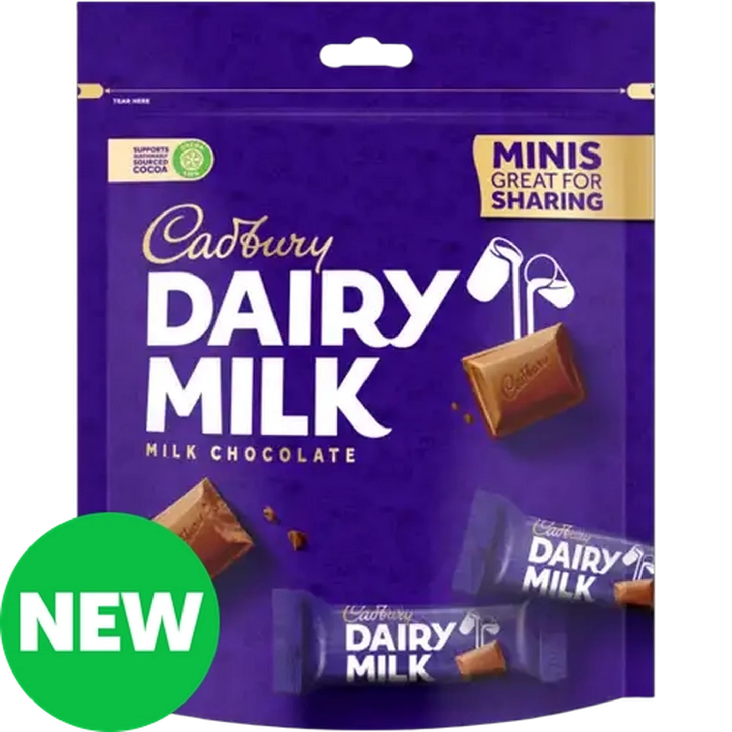 Image of Cadbury Dairy Milk Minis Milk Chocolate Bars 156g 