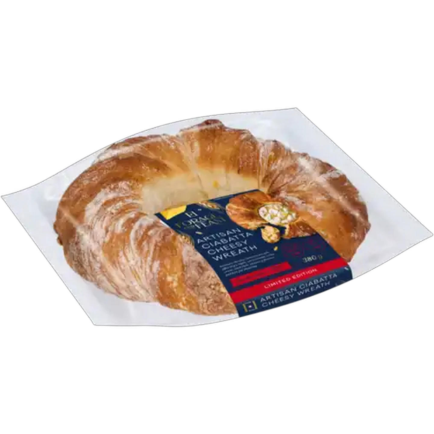 Image of Forage And Feast Limited Edition Artisan Ciabatta Cheesy Wreath 380g 