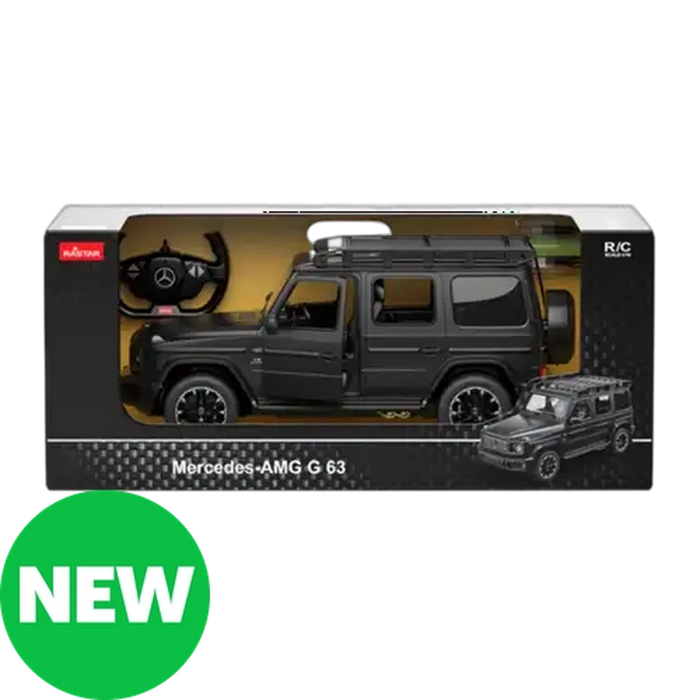 Image of Rastar 1:10 Mercedes-AMG G63 Remote Control Car Matt Black