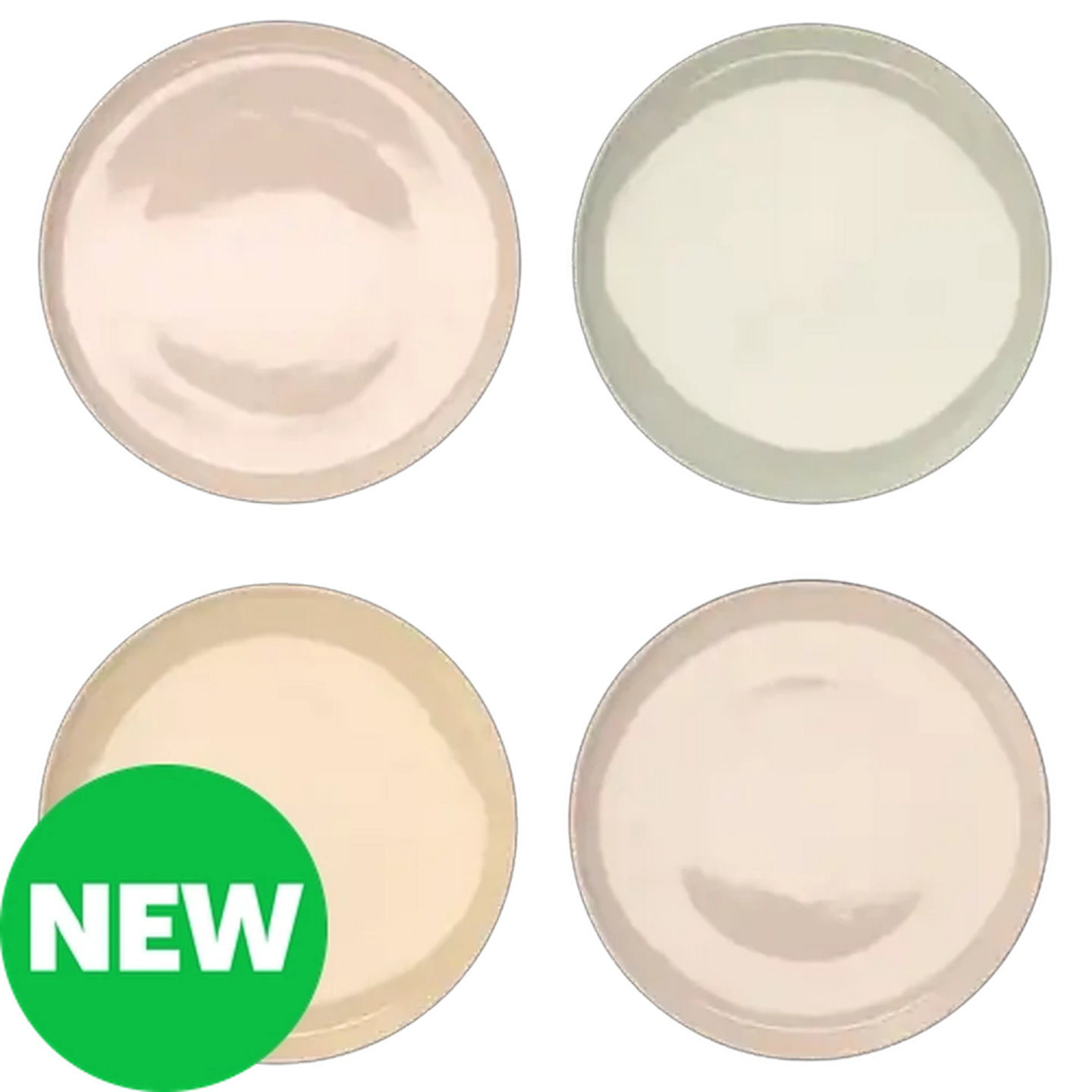 Image of Poise Pastel Porcelain Dinner Plate 20.5cm (Colour May Vary)