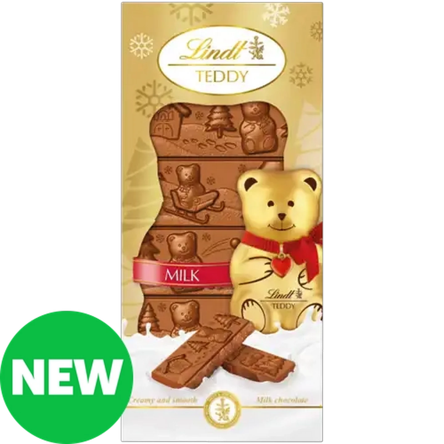 Image of Lindt Teddy Milk Chocolate Slab 120g 