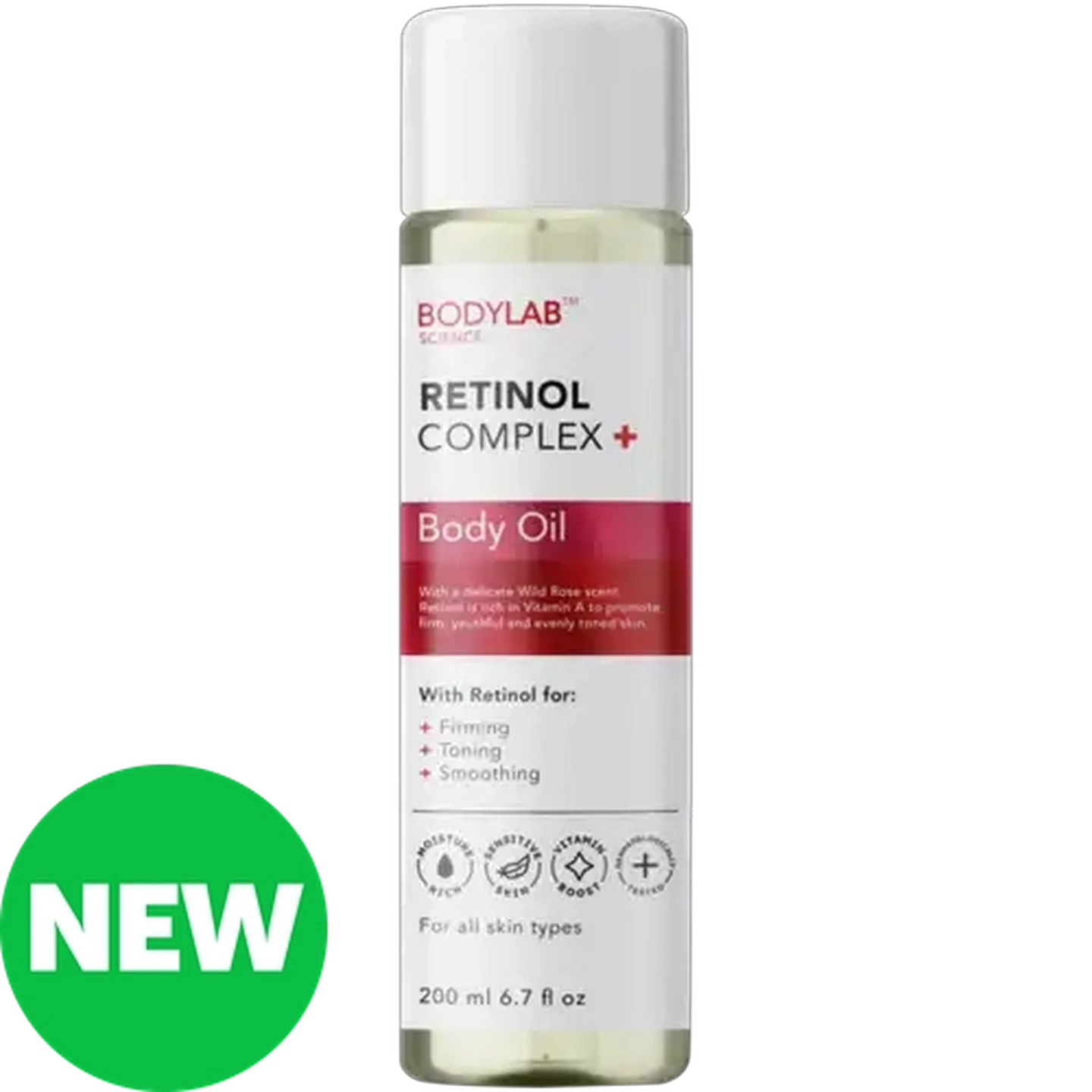 Image of BODYLAB SCIENCE Retinol Complex+ Body Oil 200ml 