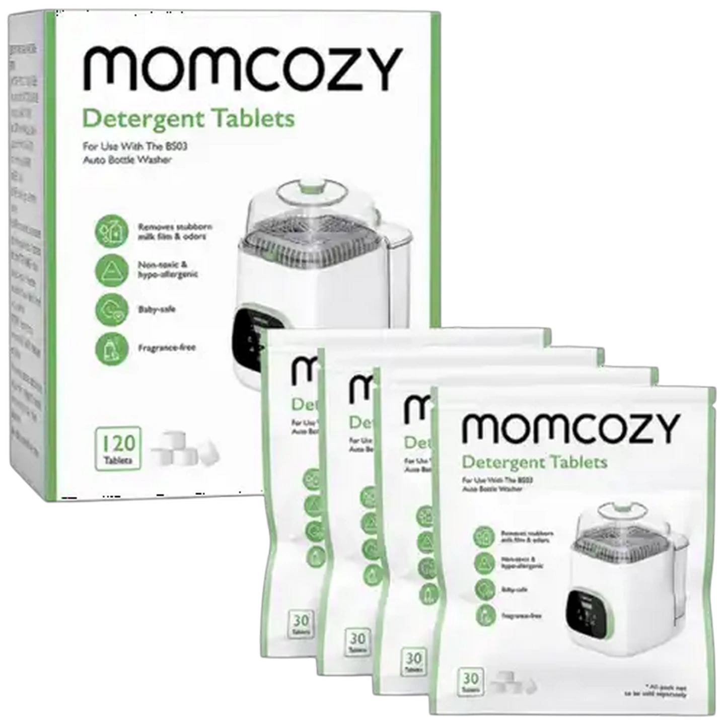 Image of Momcozy Washing Detergent Block 120 Pack