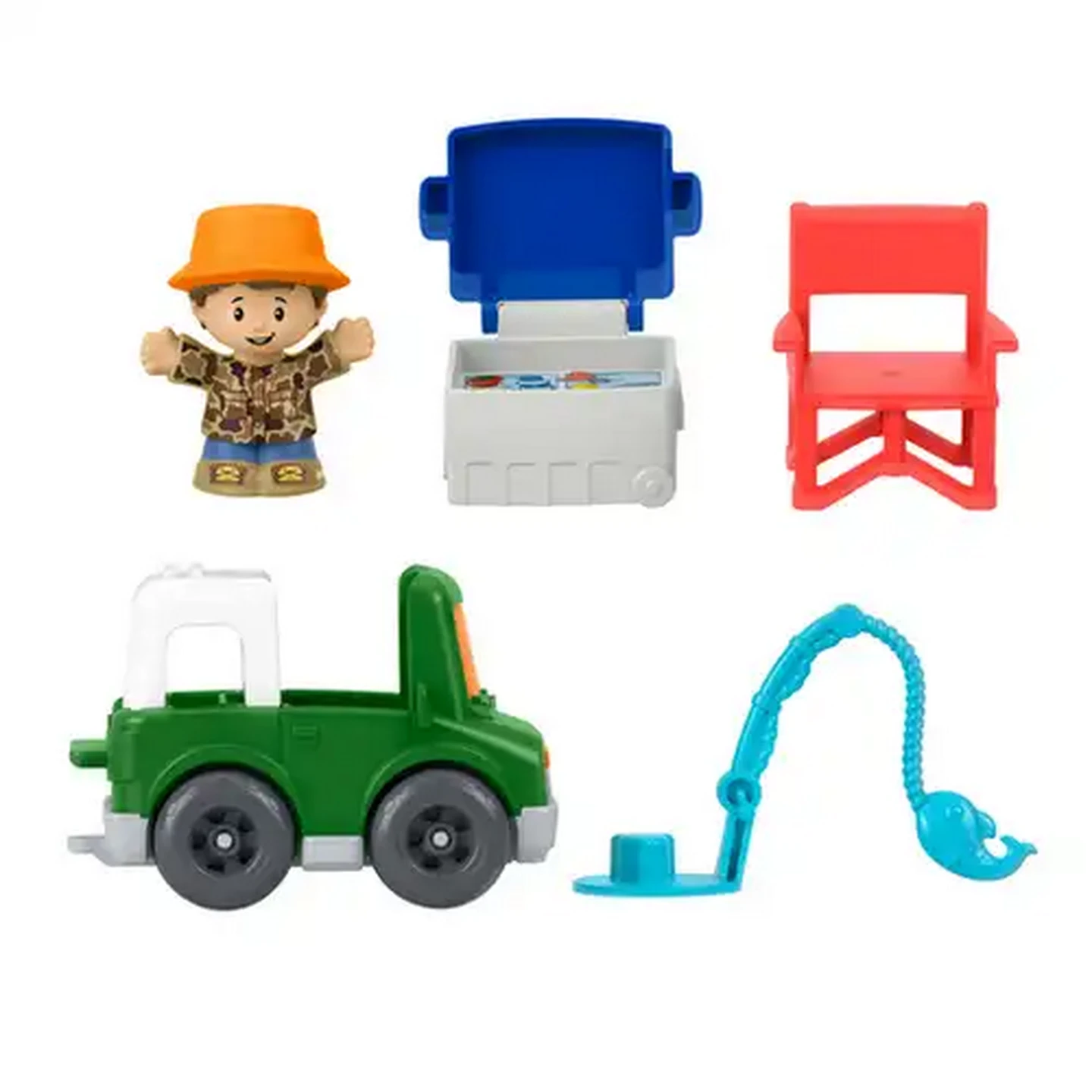 Image of Fisher-Price Little People Fishing Trip Adventure Figure & Vehicle Set