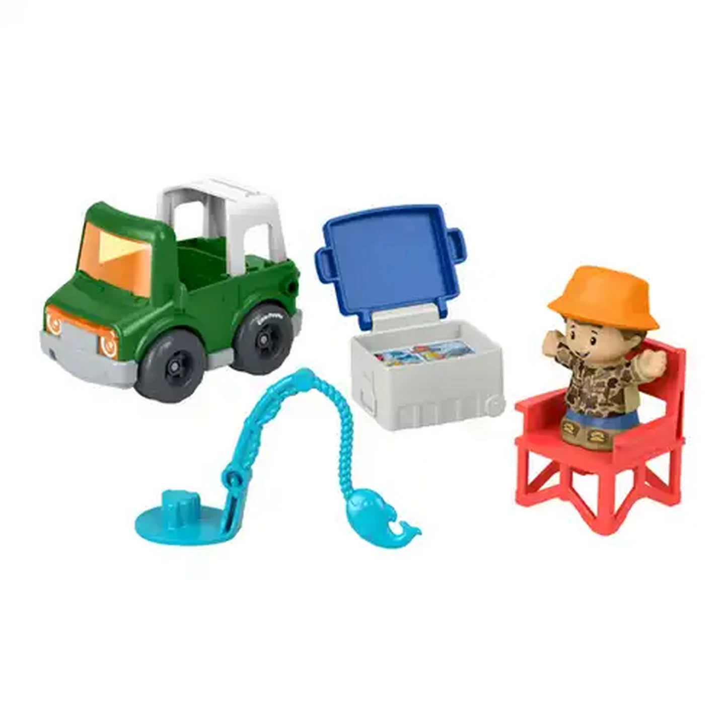 Image of Fisher-Price Little People Fishing Trip Adventure Figure & Vehicle Set