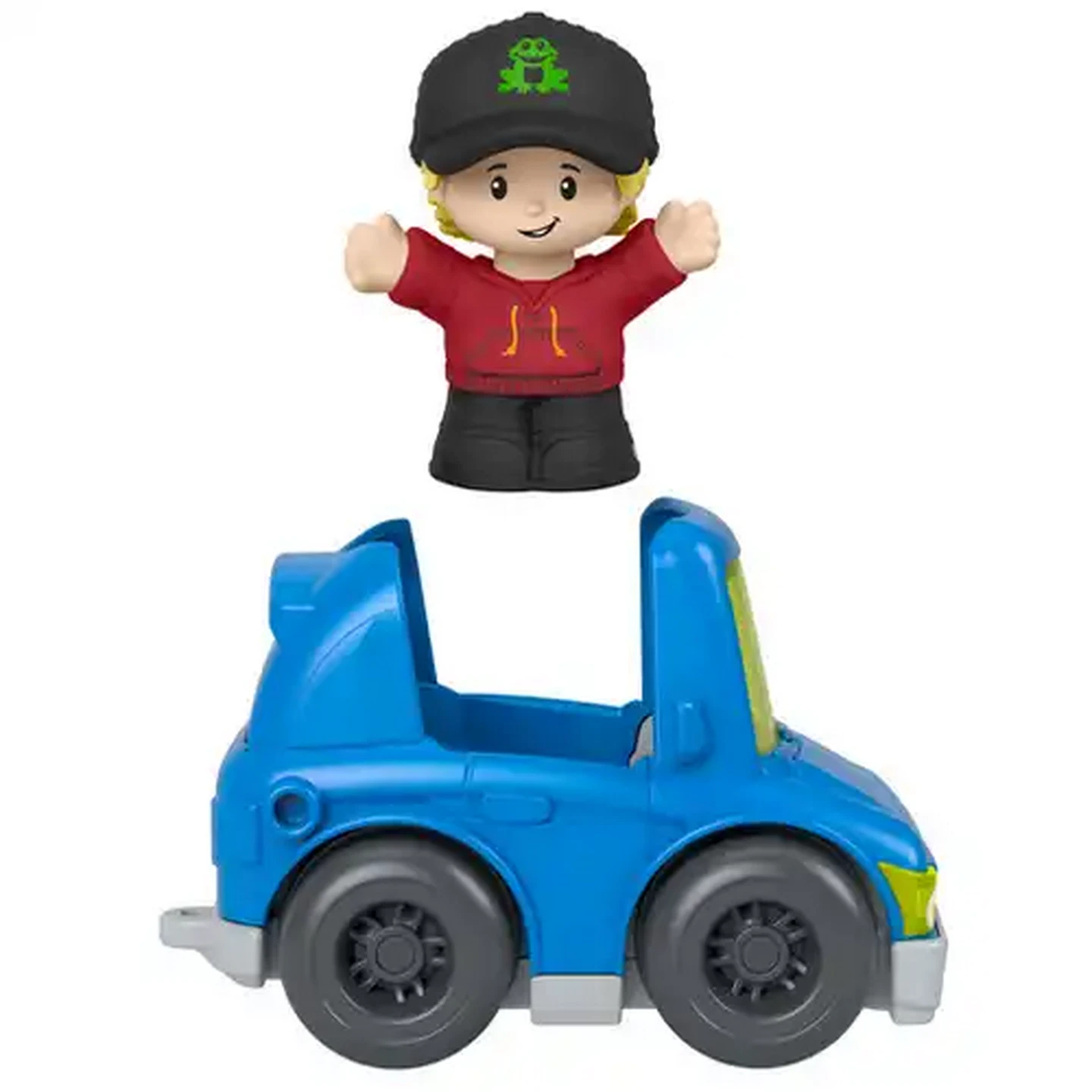 Image of Fisher-Price Little People Blue Sedan Toy Car & Figure