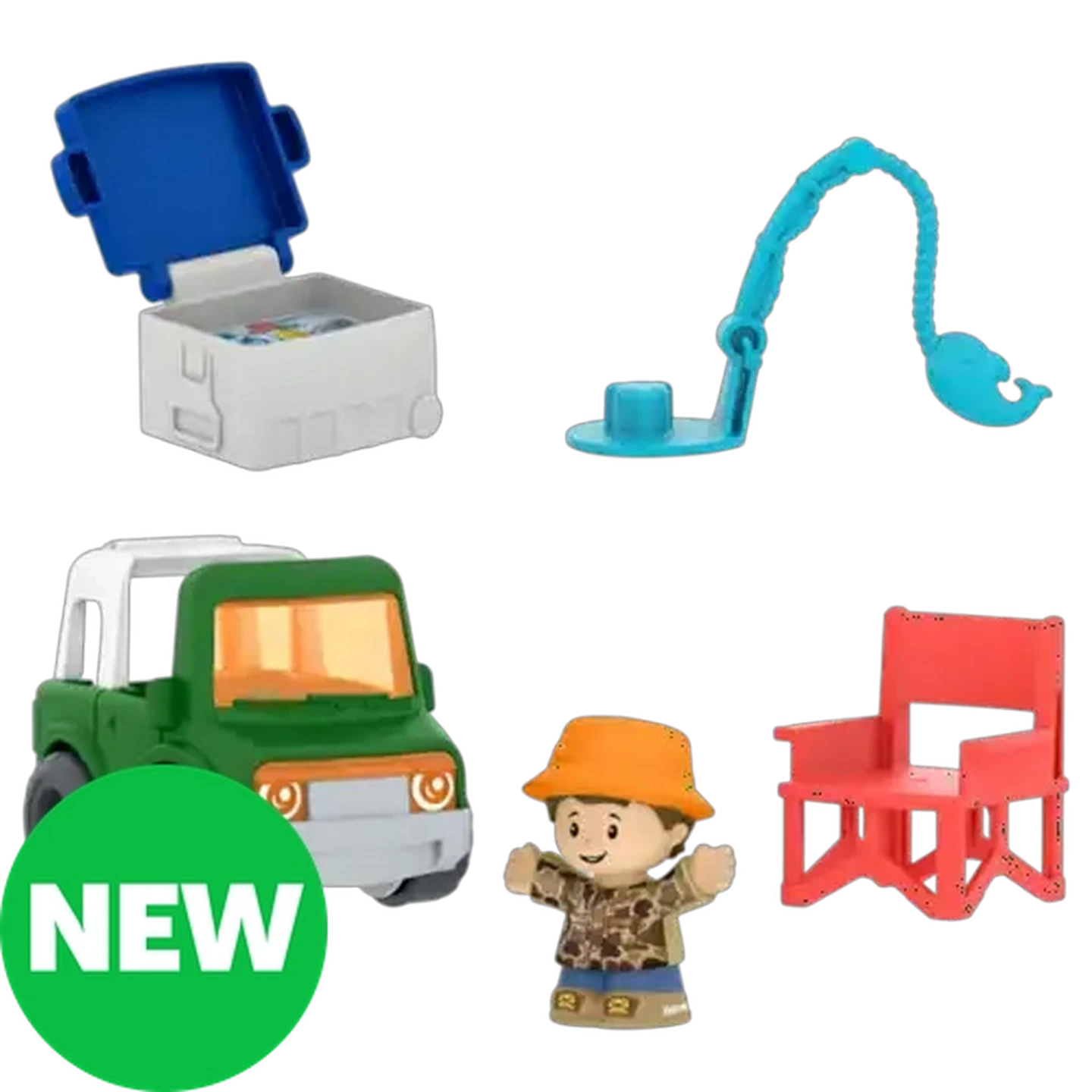 Image of Fisher-Price Little People Fishing Trip Adventure Figure & Vehicle Set
