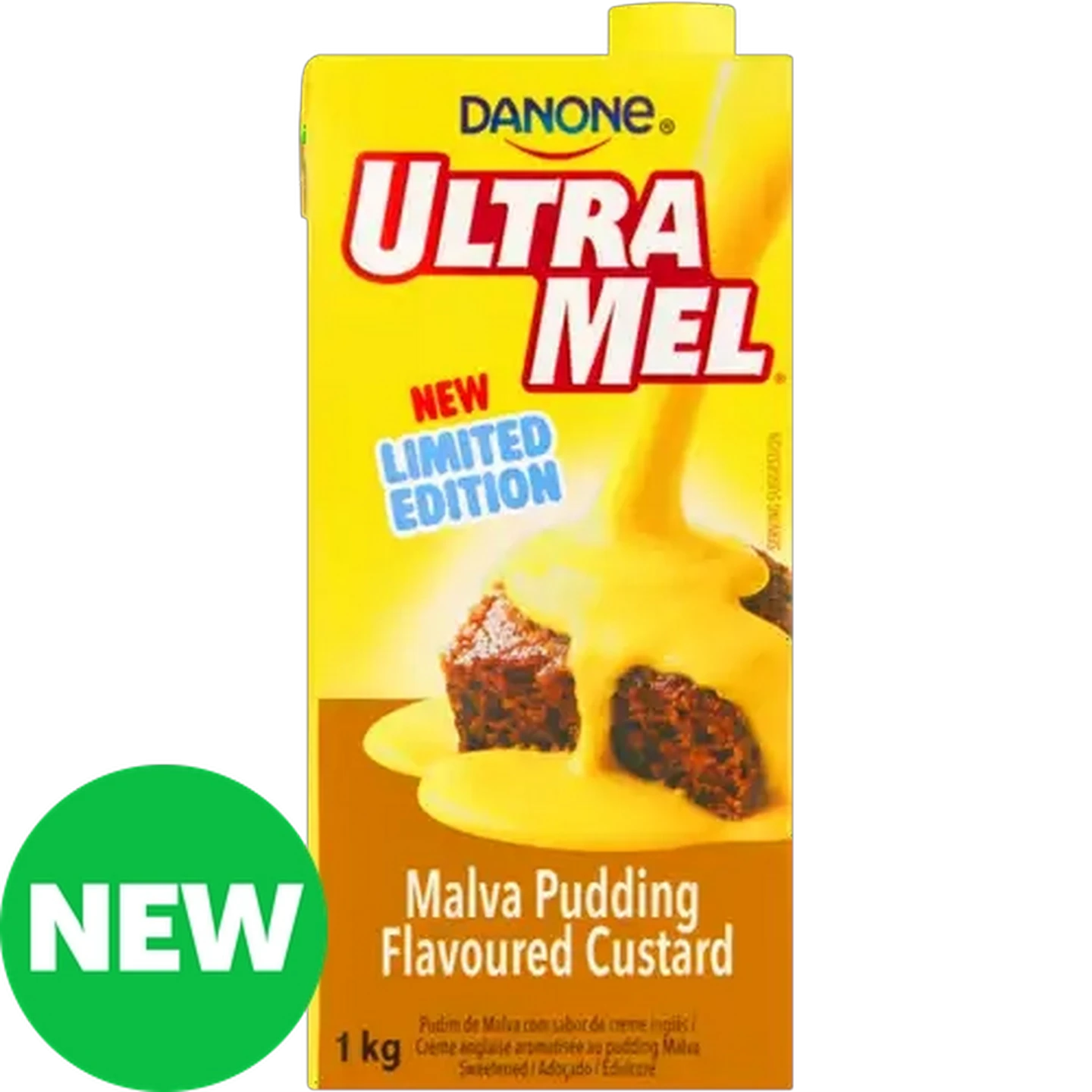 Image of Danone Ultra Mel Malva Pudding Flavoured Limited Edition Custard 1kg 