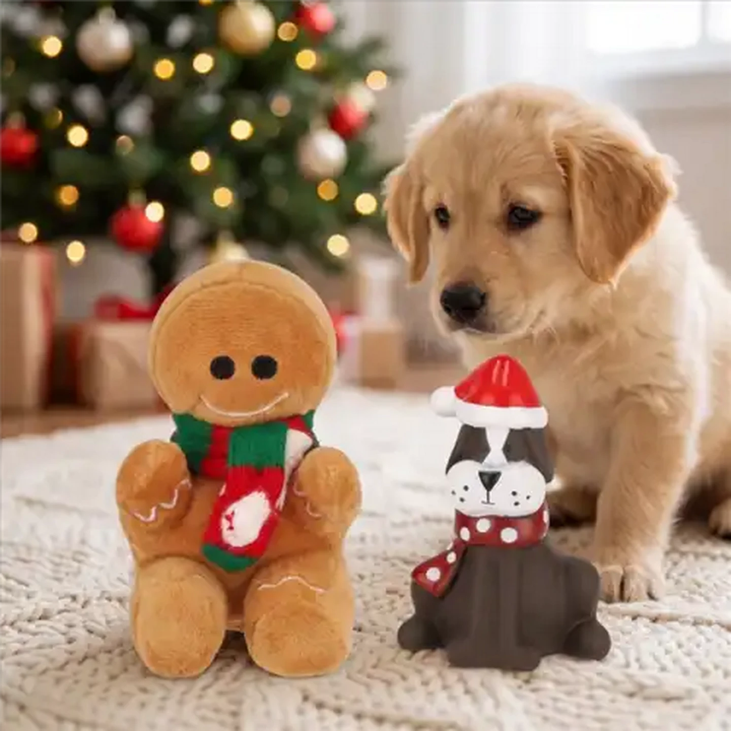 Image of Pet Toy Christmas-Themed Dog Set 2-Pack