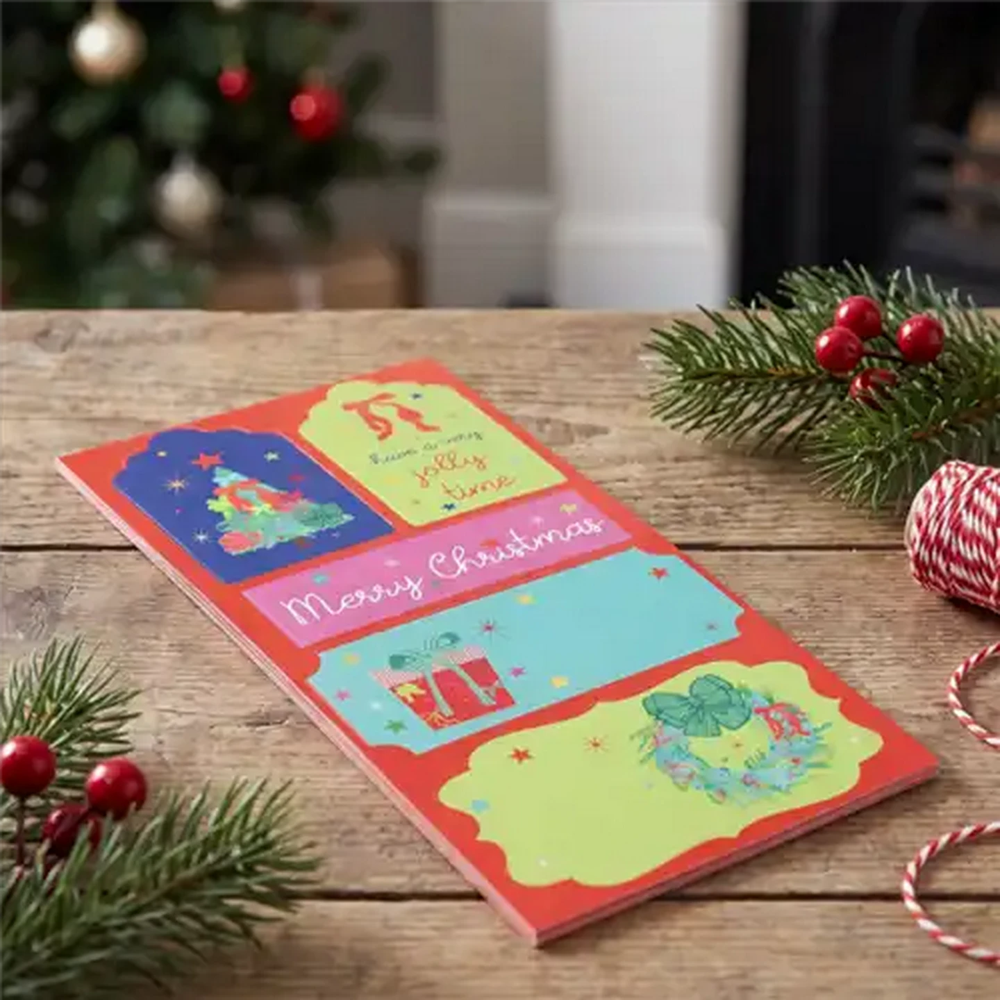 Image of Bows & Wishes Stick-On Christmas Labels 20-Pack