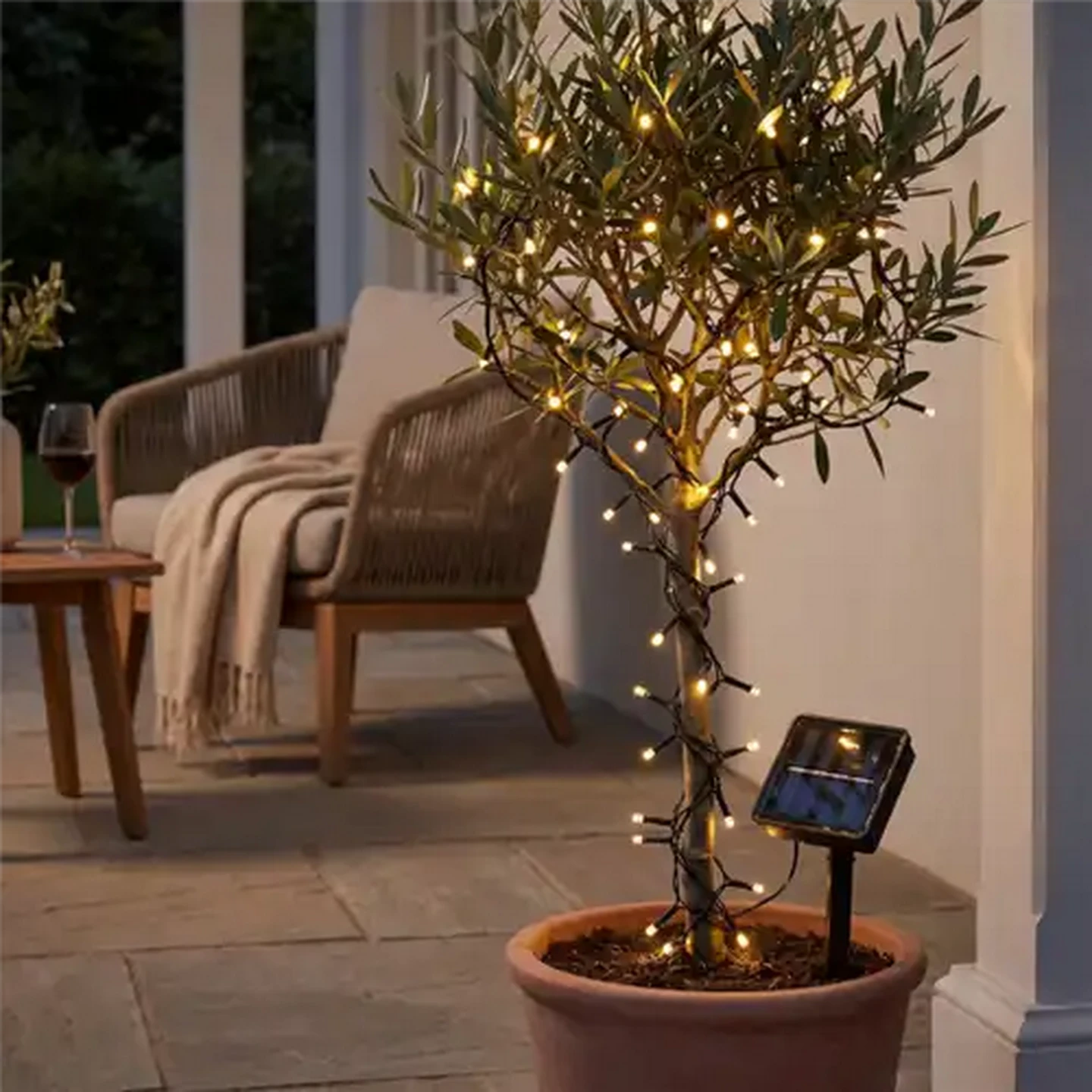 Image of Santa's Choice Warm White Solar-Powered LED String Lights 100-Piece
