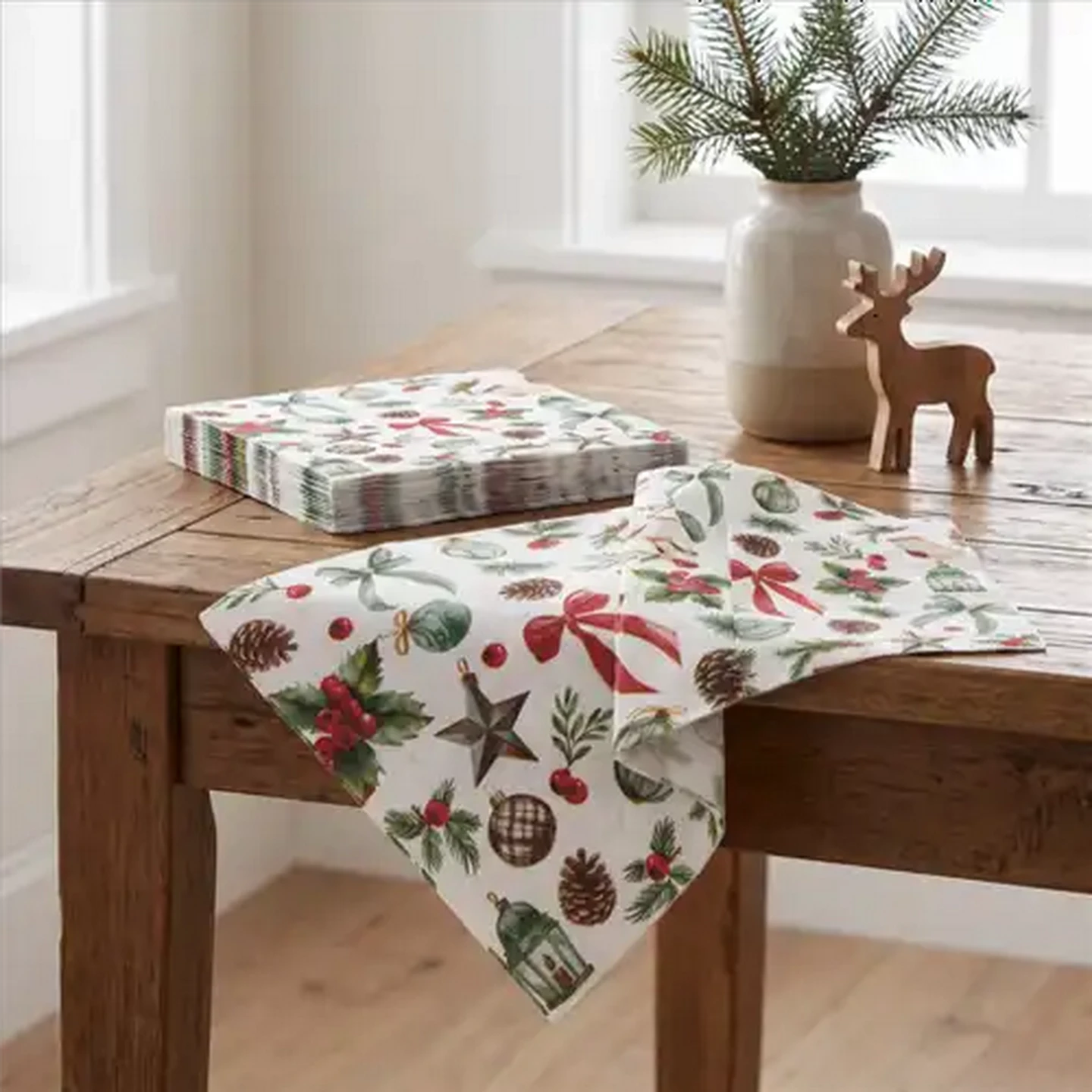 Image of Atelier Festive Christmas Napkins 3-Ply 33 x 33cm 20-Pack